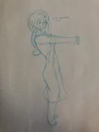 coco drawing dress happy meta:general_fanart sketch smiling // 3024x4032 // 1.3MB
