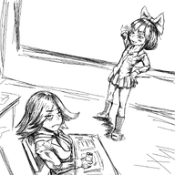 artist:oekakigod black_and_white drawing meta:rijkskunst mymy niggerwiggle no_color sisa vera // 1450x1450 // 678KB