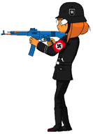 artist:yosack_jaki assault_rifle blood gun ktag meta:rijkskunst mymy nazi nazi_armband nazi_outfit schutzstaffel stahlhelm swastika uniform // 1479x2129 // 125KB