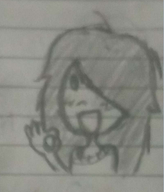 drawing happy maya meta:general_fanart ok_sign sketch smiling // 403x471 // 128KB