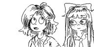 artist:oekakigod coco freckles long_hair meta:rijkskunst mymy niggerwiggle no_color oekaki short_hair // 500x250 // 45KB