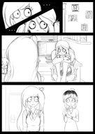 artist:lidlyarts black_and_white coco livestream maya mayas_room mymy text_bubble white_background // 2480x3508 // 1.6MB