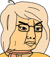 angry clothes coco female glasses hair ongezellig scarf soyjak variant:chudjak // 700x800 // 31KB