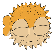 closed_eyes fish its_over puffer_fish transparent_background variant:soymy // 570x557 // 24KB