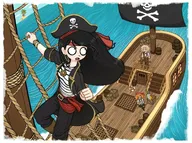 Artist:1azy_zelig axel kiki maya_island meta:general_fanart mymy parrot pirate pirate_flag pirate_hat sea ship // 1080x804 // 219KB