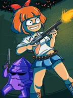 crystal(nuclear_throne) dungeon gun meta:general_fanart mymy nuclear_throne revolver shotgun // 2480x3310 // 2.8MB