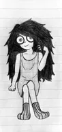 artist:entiral black_and_white kid looking_at_viewer maya meta:rijkskunst socks // 1080x2271 // 1.5MB