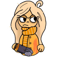 Anger angry blonde_hair blood blood_stain button buttons chainsaw coco fnf looking_right meta:general_fanart parody saw scarf variant:peeb white_void // 2000x2000 // 1.9MB