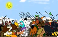 alexander_mosaic alexander_the_great anime anti_ongezellig apu arm armor art artist:sectionalism aspie bald banner battle_of_issus black_skin blood bloodshot_eyes brown_skin chad chariot cheems classical_art_parody clothes darius doge frog gigachad glasses groyper helmet high_heels holding_spear horse horseback_riding impaled leg mask meta:ias multiple_soyjaks mymy nas nordic_chad ongezellig open_mouth pepe phalanx pocjak shield side_profile sign soldier sonnenrad soyjak spear stubble subvariant:impish_horse subvariant:wholesome_soyjak swastika sword system_of_a_down text tranny twinkjak variant:a24_slowburn_soyjak variant:bernd variant:chudjak variant:cobson variant:gapejak variant:horsejak variant:impish_soyak_ears variant:markiplier_soyjak variant:smugjak variant:soyak virgin warrior wheel whip wojak yellow_skin yoba_face // 3454x2234 // 1.5MB