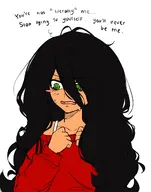 artist:colarikal blushing green_eyes looking_down maya meta:general_fanart // 1609x2048 // 200KB