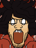 angry clothes glasses hair maya ongezellig open_mouth soyjak stubble variant:markiplier_soyjak white_skin // 600x800 // 47KB