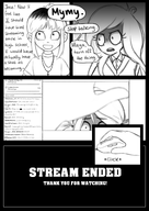 artist:lidlyarts black_and_white coco livestream maya mayas_room mouse mymy text text_bubble // 2480x3508 // 1.3MB