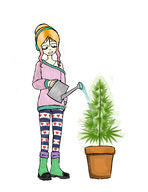 blonde_hair boot boots dope dope_plant flowerpot frisian_thigh_highs green_eyes headphones hemp_plant marijuana meta:general_fanart partially_dyed_hair pot sleeveless_undershirt tanktop thigh_highs undershirt unknown_artist watering_can watering_plant weed white_void wifebeater yfke // 4635x5999 // 7.0MB