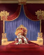 artist:mineartzzz blue_eyes empress meta:general_fanart mymy orange_hair queen tagme throne // 1638x2048 // 580KB
