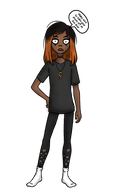 cleo hand_on_hip looking_at_viewer meta:general_fanart milktag_(proper) speaking speech_bubble tagme transparent_background unknown_artist // 1536x2560 // 724KB