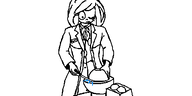 black_and_white closed_eye coco demon_core meta:rijkskunst oekaki radiation science // 500x250 // 18KB