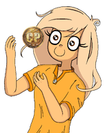 artist:yosack_jaki blonde_hair brown_eyes button coco_points coin cp cp_coin english_text eyelashes hand hands meta:general_fanart meta:rijkskunst shine shirt smile text transparent_background // 1416x1787 // 123KB