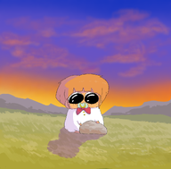 binky looking_at_rock meta:rijkskunst niggerwiggle nomnomytag rock sunset unknown_artist variant:agugu // 1073x1054 // 835KB