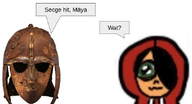 Anglo Anglo-saxon anglo-saxon_text artist:unknown dutch_text green_eyes maya meta:general_fanart old_english_text peeb_in_hoodie question text text_bubble text_bubbles variant:peeb // 627x339 // 152KB