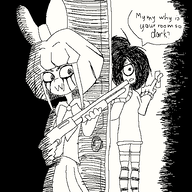 artist:entiral black_and_white grim_(artstyle) gun maya meta:rijkskunst mymy niggerwiggle scared shotgun // 500x500 // 52KB