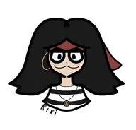 :3 bandana black_and_white blank_background blue_eyes glasses kiki meta:general_fanart necklace single_color_background single_colour_background unknown_artist white_background white_void // 2011x1925 // 402KB