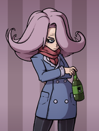 bottle looking_away meta:general_fanart milktag_(proper) scarf tired vera // 840x1113 // 433KB