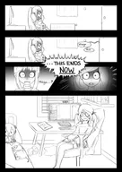 artist:lidlyarts black_and_white coco livestream maya mayas_room mymy text_bubble white_background // 2480x3508 // 528KB