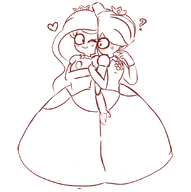 artist:gussywussy blush coco cosplay crossover dress heart maya meta:general_fanart one_eye_closed princess_daisy Princess_Peach question_mark sketch smiling // 878x884 // 155KB