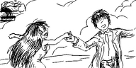 artist:oekakigod dreaming faceless holding_hands maya meta:rijkskunst oekaki sleeping // 500x250 // 50KB