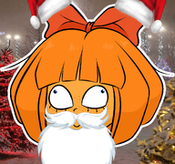 :) artist:peerheer beard blue_eyes bow christmas christmas_tree crossed_eyed edit facial_hair freckles lights meta:general_fanart mustache mymy orange_hair Photo_as_background Santa santa_claus santa_hat smile snow // 1215x1141 // 872KB