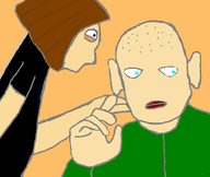 bald blue_eyes brown_eyes goof koos meta:rijkskunst Ongezellig_movie_scenes Ongezellig_movie_scenes_(art_theme) Ongezellig_movie_scenes_(art_theme_november_2025) single_color_background single_colour_background // 625x527 // 19KB