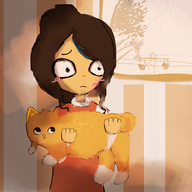 artist:su0mi8944 cat holding_cat holding_object maya Noga text // 4096x4096 // 5.8MB