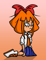 artist:bigzig drawing frown kneeling meta:general_fanart mymy // 1550x2000 // 506KB