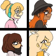 artist:marl_gravel cleo coco meta:general_fanart tagme yfke zoey // 1195x1195 // 73KB