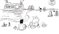 boat coco fishing_rod island maya meta:rijkskunst mymy sketch soyjak_party sun variant:chudjak // 1516x893 // 228KB