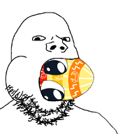 beard easter easter_egg egg looking_at_you meta:ias open_mouth soyjak subvariant:blowjob_gapejak variant:gapejak variant:soymy // 872x872 // 96KB